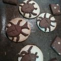 mikamika's cooksnap of when they made カブトムシとクワガタクッキー.
