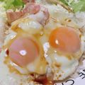 のんべぇヒロ's cooksnap of when they made ベーコンエッグ丼.