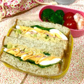 ちーぱっくん's cooksnap of when they made 簡単☆2種の食感で絶品ふわふわ卵サンド.