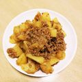 take♪aki♪'s cooksnap of when they made じゃがいものそぼろ煮~カレー風味~.