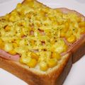 なななな♡MaMa's cooksnap of when they made 簡単☆ハム＆コーンマヨトースト♪.