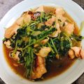 猫＊柳's cooksnap of when they made 鶏モモと豆苗のササッと炒め.