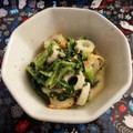 ☆hikonyan☆'s cooksnap of when they made レンジで簡単小松菜とちくわのごまマヨ和え.