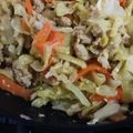 桜8NDA5O☆'s cooksnap of when they made ヘルシー♡キャベツと鶏ひき肉の卵とじ.