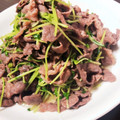 花怜まま♡'s cooksnap of when they made 牛モモ肉と豆苗の中華炒め.