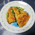 ♪Juliet♪'s cooksnap of when they made ニラとカニカマのオープンオムレツ.