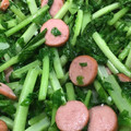 いくちゃんのキッチン's cooksnap of when they made 大根の葉っぱとベーコンのささっと炒め.