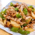 こはる・▽・'s cooksnap of when they made 新じゃがとピーマン豚肉オイスター炒め.