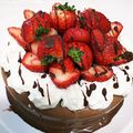 青いドナルド's cooksnap of when they made 苺いっぱいチョコムースケーキ.