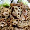 オレンジオーシャン's cooksnap of when they made シャキシャキ蓮根とチキン醤油バター炒め.