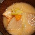 Ｔａｅやん's cooksnap of when they made 鮭のあったか粕汁.
