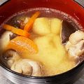 とるて３９'s cooksnap of when they made オッサンのリメイク餅巾着コンソメスープ.