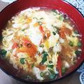 ソネチコ's cooksnap of when they made ニラ玉トマトの中華そうめん♪きゅうりも♪.