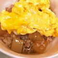 なーなちゃん's cooksnap of when they made 挽肉と大根のあんかけ丼ふわふわ卵のせ☆.