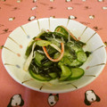 龍青空ママ's cooksnap of when they made きゅうりとわかめの酢の物♥.