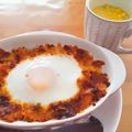 クックRS0RLD☆'s cooksnap of when they made アラジントースター　簡単目玉ドリア.