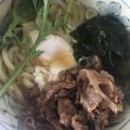 rumi6873's cooksnap of when they made 甘辛味付けの牛肉とわかめのうどん！！.