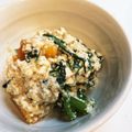 なつめタロー's cooksnap of when they made 春菊と柿de霜月の彩り白和え.