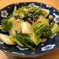 男子ご飯（・ω・‘；'s cooksnap of when they made 漬け時間なし生白菜のやみつき浅漬け.