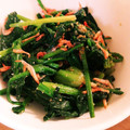 クックCLVII9☆'s cooksnap of when they made ほうれん草と桜えびの胡麻和え.