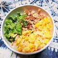 よつば※'s cooksnap of when they made １歳からの鮭と玉子の２色丼★離乳食完了期.
