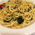 Bunnirella's cooksnap of when they made ほうれん草とじゃこの和風パスタ.
