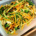 aaikoo's cooksnap of when they made 簡単小鉢♡水菜と胡瓜のナムルサラダ.