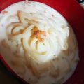 hamu☆☆'s cooksnap of when they made レンジで簡単★鮭のミルク味噌スープうどん.