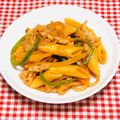 tokotann's cooksnap of when they made ペンネでナポリタン.