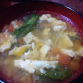 みー３２'s cooksnap of when they made 炒り卵入りトマトとレタスのさっぱりスープ.