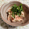 ３匹の大ぶたママ's cooksnap of when they made 簡単！ささみと明太マヨ和え大葉乗せ.