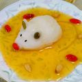 ももちゃんのれしぴ's cooksnap of when they made 文学飯　芥川の芋粥　試作.