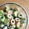 シナモシナモ's cooksnap of when they made キュウリとちくわのマヨネーズ和え.