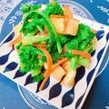 ☆３匹の子ぶた☆'s cooksnap of when they made 菜の花と焼き油揚げのおかか醤油和え.