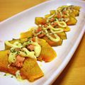 1630412's cooksnap of when they made お弁当にも♪かぼちゃの明太マヨ.