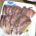 真っ黒子猫の小梅さん's cooksnap of when they made ＜青魚が美味しい＞ヒラマサのカルパッチョ.