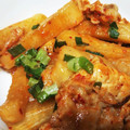 tera☆mix's cooksnap of when they made 大根と豚肉のキムチ炒め.