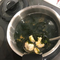 ぽんさんママ's cooksnap of when they made あさりのあおさ汁.