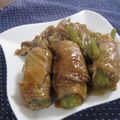 miyuki12's cooksnap of when they made 豚肉まきまき～♫照りマヨ味♡.