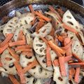 kayosanta's cooksnap of when they made 蓮根と蒟蒻の美味しいきんぴらいかが♬*.