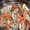 kayosanta's cooksnap of when they made 蓮根と蒟蒻の美味しいきんぴらいかが♬*.