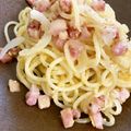 浄瑠璃's cooksnap of when they made 簡単、生クリームを使わないカルボナーラ.