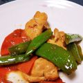 くまさっく's cooksnap of when they made 鶏もも肉のカレー醤油野菜炒め.
