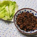 NAOばあさん's cooksnap of when they made 豚ひき肉と高菜炒めのレタス包☆.