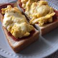 ぴぃー子's cooksnap of when they made ふわふわ卵のチーズトースト.