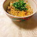 yesmama's cooksnap of when they made 麺つゆで簡単！鶏ひき肉とごぼうの柳川風丼.
