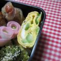 えみんちゅ＊'s cooksnap of when they made お弁当に✿鮭とアスパラの淡色卵焼き.