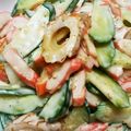 クック5K86QT☆'s cooksnap of when they made ちくわ•きゅうり•かにかまのサラダ.