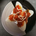 ぴっぐぱぁる's cooksnap of when they made 【超簡単おつまみ】ゆで卵キムチマヨ♪.