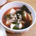 しじみごはん's cooksnap of when they made 定番☆豆腐とわかめの味噌汁☆.